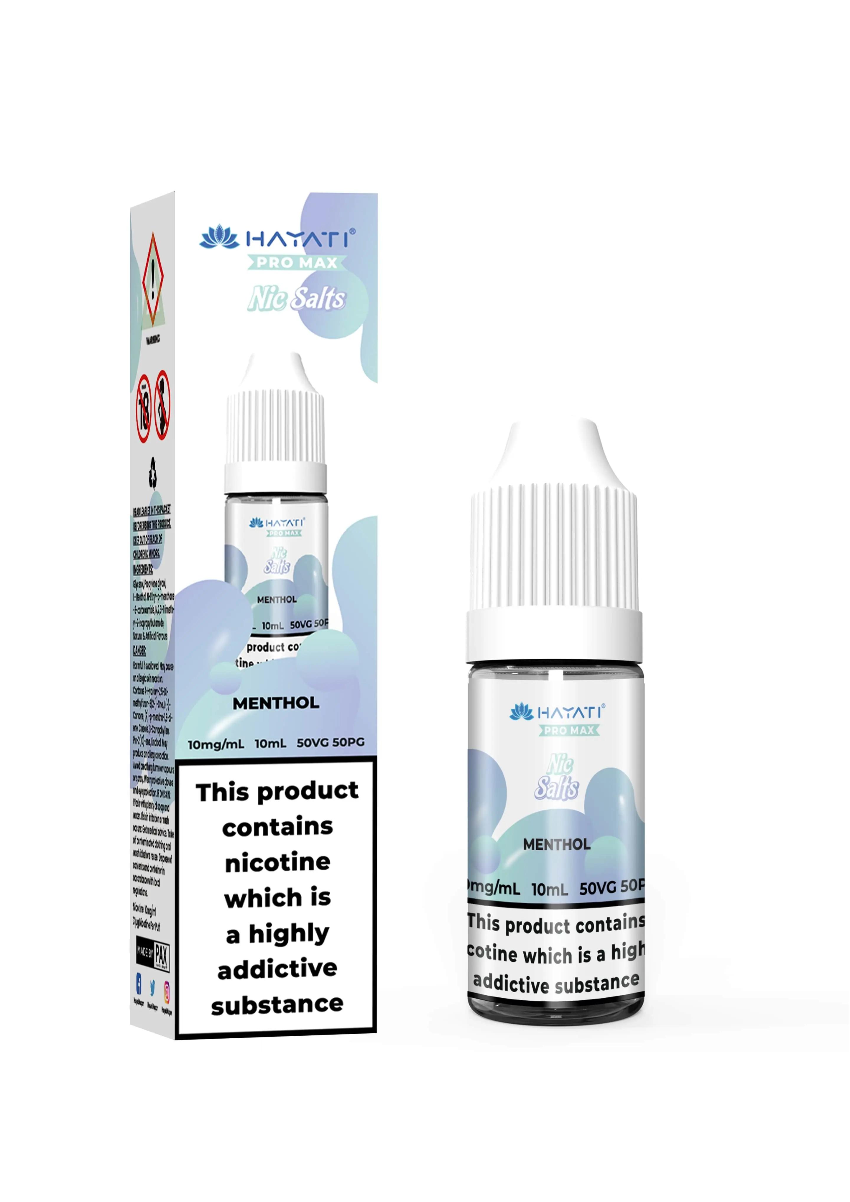 Product Image of Menthol Nic Salt E-Liquid by Hayati Crystal Pro Max 10ml